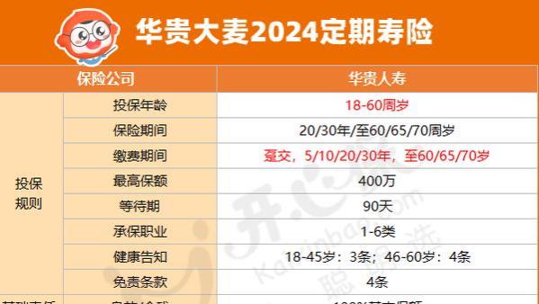 华贵大麦2024定期寿险怎么样？为什么要买定期寿险？