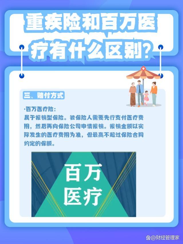 重疾险和百万医疗有什么区别？