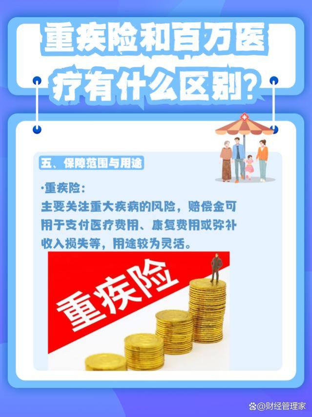 重疾险和百万医疗有什么区别？