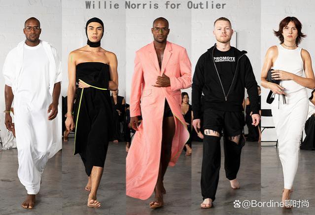 Willie Norris for Outlier 2023春夏系列，黑白简约，开叉的魅力