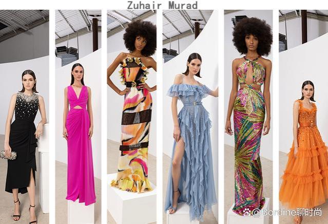 Zuhair Murad 2023春夏系列，纹理面料，优雅裙装的潮流