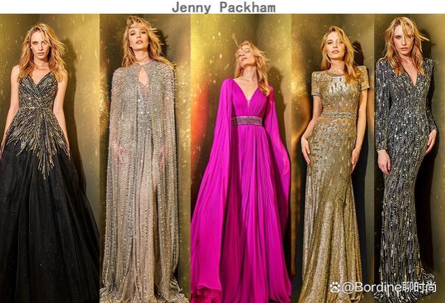 Jenny Packham 2023早秋系列，光泽与裙装，奢华也优雅