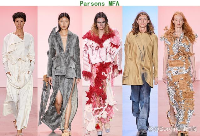 Parsons MFA 2023春夏系列，有趣设计的层次感，活泼张力细节