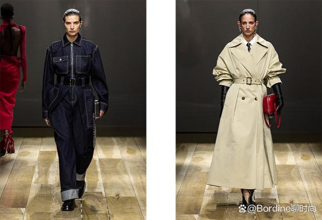 Alexander McQueen 2023秋冬系列，干练西服、温婉裙装，有设计感