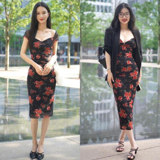 被杭州女生惊艳到了！满大街都是“膝下裙+低跟鞋”，优雅又洋气