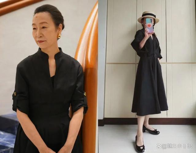 学习刘晓庆和奚美娟后，才明白：搭配丝袜和鞋子，展现优雅与气质