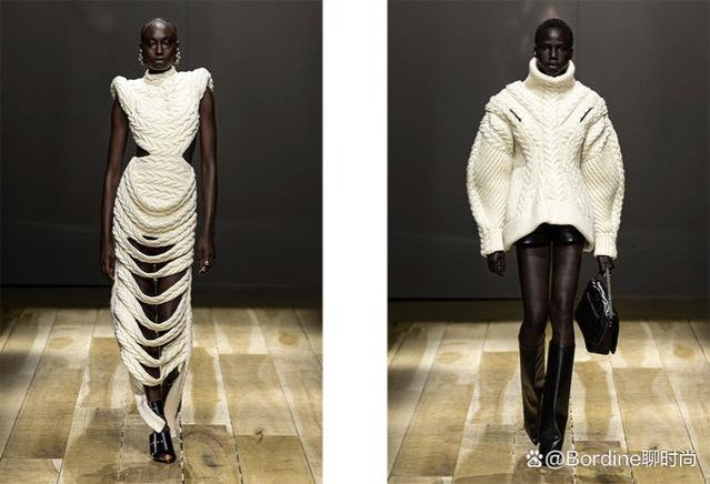 Alexander McQueen 2023秋冬系列，干练西服、温婉裙装，有设计感