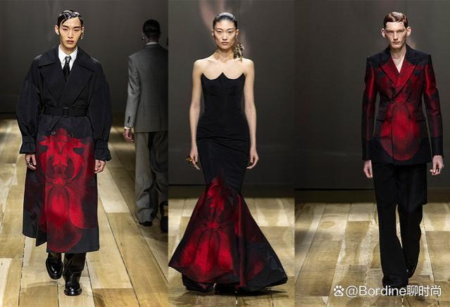 Alexander McQueen 2023秋冬系列，干练西服、温婉裙装，有设计感