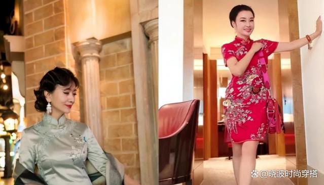 同龄人对比！赵雅芝与刘晓庆穿旗袍，一位气质优雅，一位显得老态