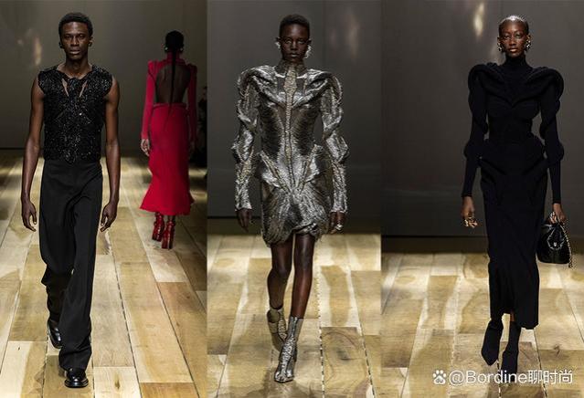 Alexander McQueen 2023秋冬系列，干练西服、温婉裙装，有设计感