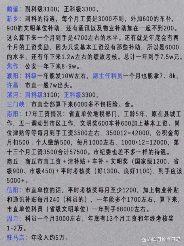 各省份公务员待遇表流出，北上广和想象不同，工资之外亮点满满