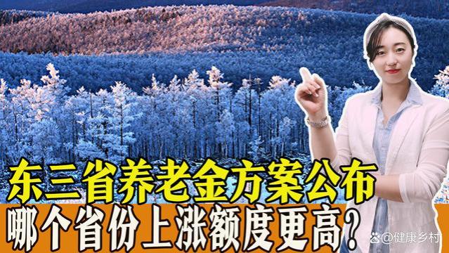 2023年东三省养老金方案公布，哪个省份上涨额度更高？3000元分别能涨多少？