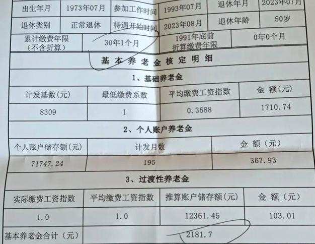 我私企打工30多年，刚办退休，看到养老金很惊讶！