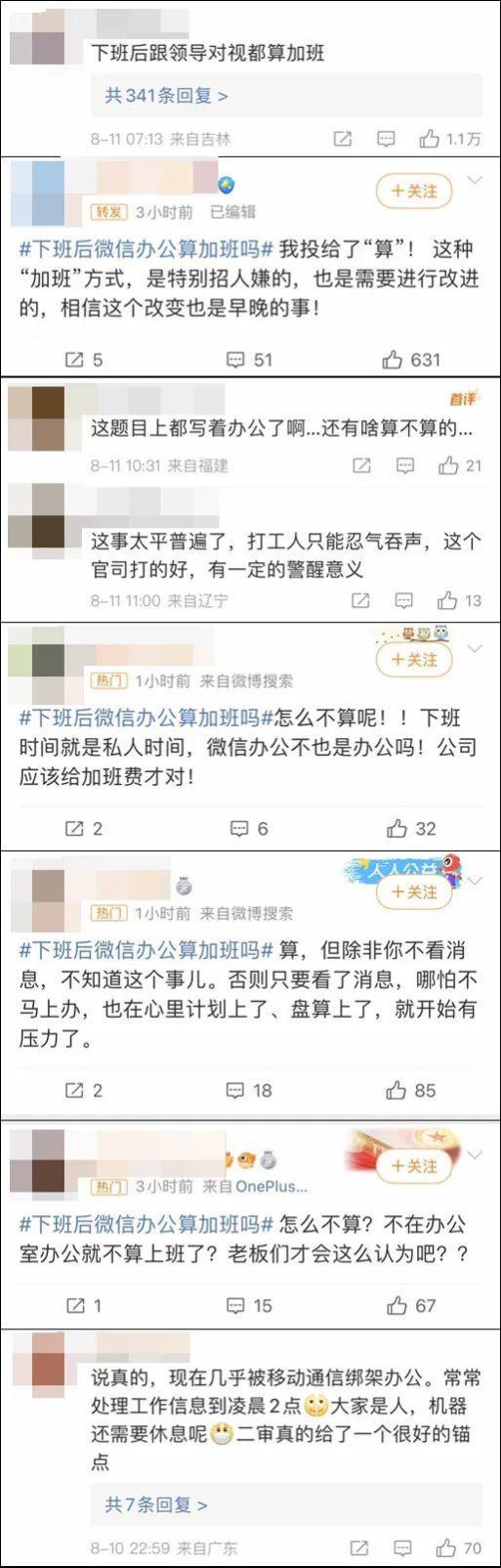 来投个票｜下班后，“微信回复工作”到底算不算加班？