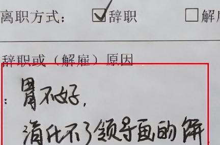 因辞职理由太硬核，00后靠“辞职信”走红，老板看了直呼留点面子