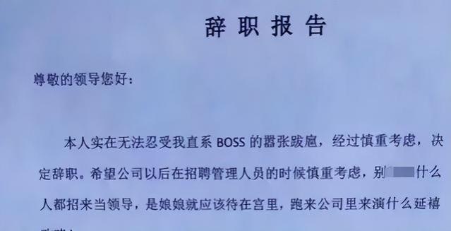 00后毕业生辞职信在网络上走红，充满自信与直言不讳，引众多关注