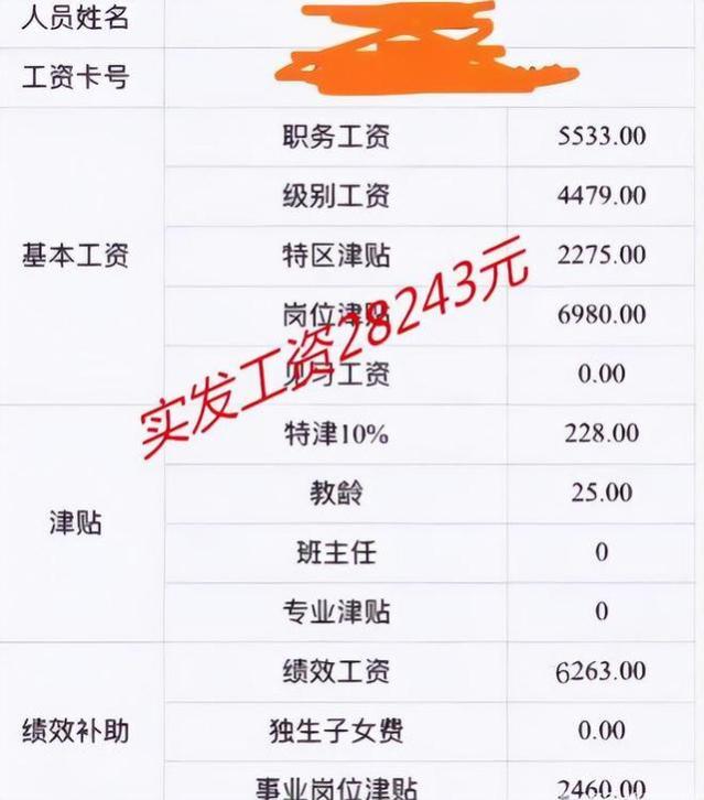 上海某中学教师的工资单曝光，教师们要涨工资了？别高兴太早