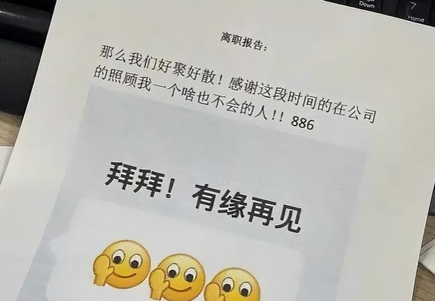 有人养我，不上班了，00后辞职信引发轰动，老板回应激发共鸣