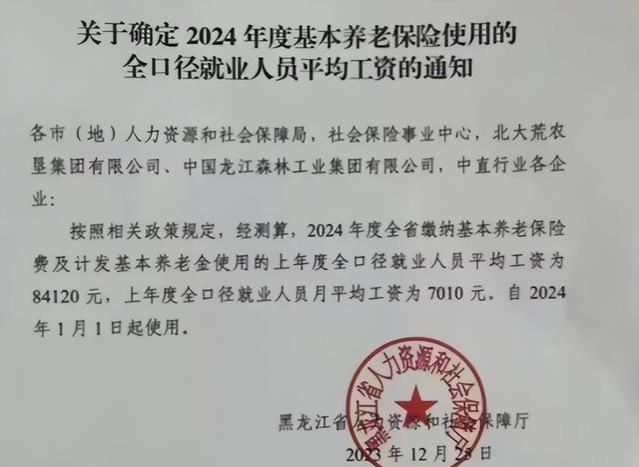 2024年起，黑龙江将使用新的养老金计发基数，让你有啥影响？