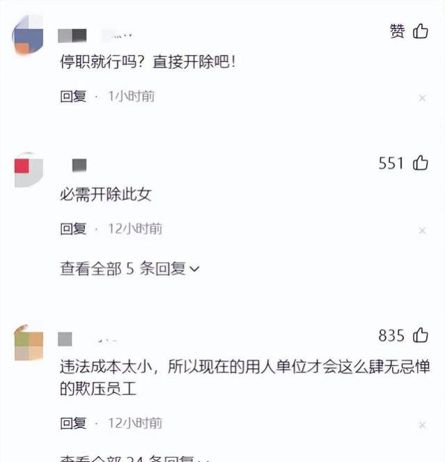 这一次，违法开除员工的女高管井某，彻底被扒了个“底掉”！