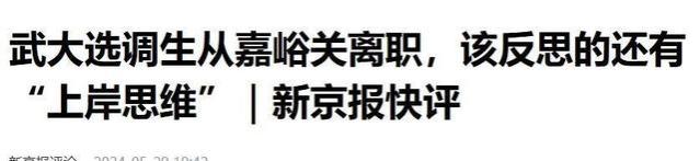 武大选调生离职引发“上岸思维”反思，热衷考编的锅不该让民众背